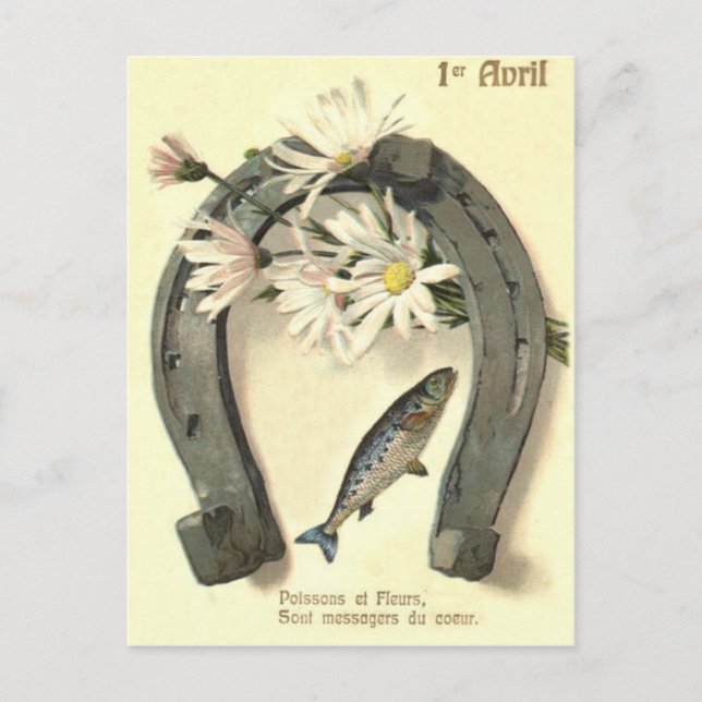 Postal Margarita herradura de pez (Anverso)