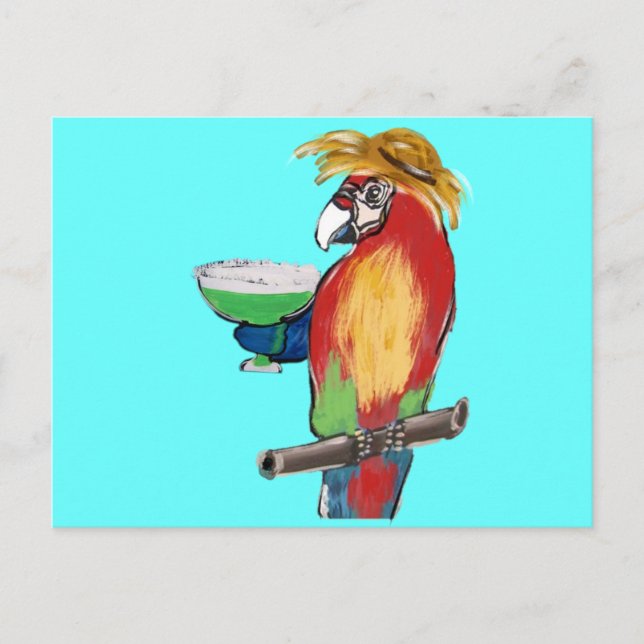 Postal Margarita Parrots (Anverso)