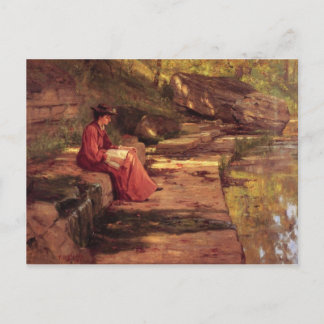 Postal Margarita por el río de Theodore Steele clemente