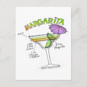 POSTAL MARGARITA RECIPE COCKTAIL ART