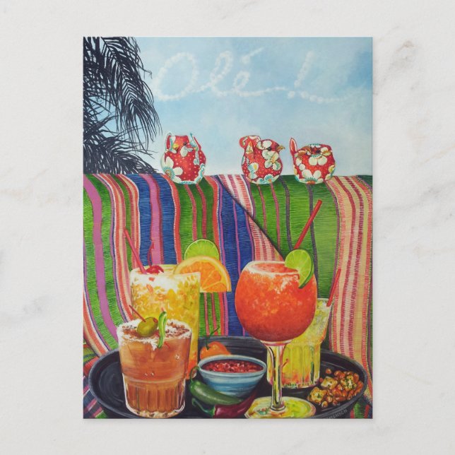 Postal ¡Margarita Tequila Ole! (Anverso)