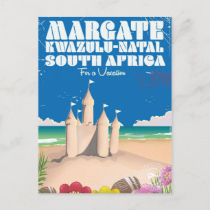 Postal Margate, KwaZulu-Natal Sudáfrica impresión de viaj