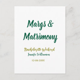 Postal Margs y matrimonio agregar nombre fecha despedida 