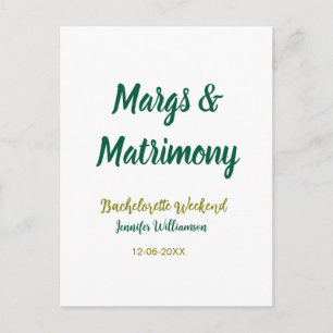 Postal Margs y matrimonio agregar nombre fecha despedida 