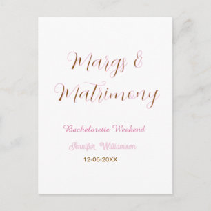 Postal Margs y matrimonio agregar nombre fecha despedida 