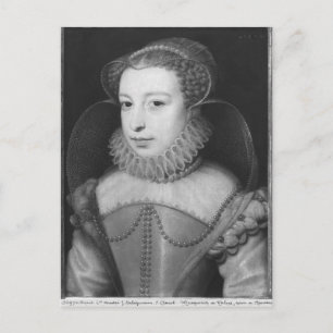 Postal Marguerite de Valois Reina de Navarra
