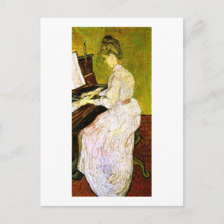 Postal Marguerite Gachet en el Piano, Vincent van Gogh