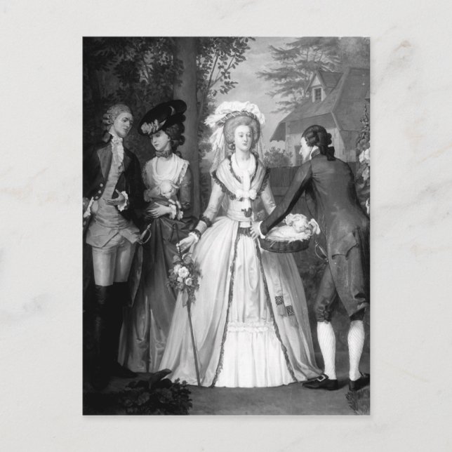 Postal María Antonieta de Habsburgo-Lorena (Anverso)