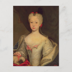 Postal María Bárbara de Braganza Reina de España