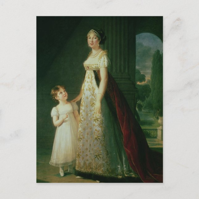 Postal María Carolina Bonaparte, reina de Nápoles (Anverso)