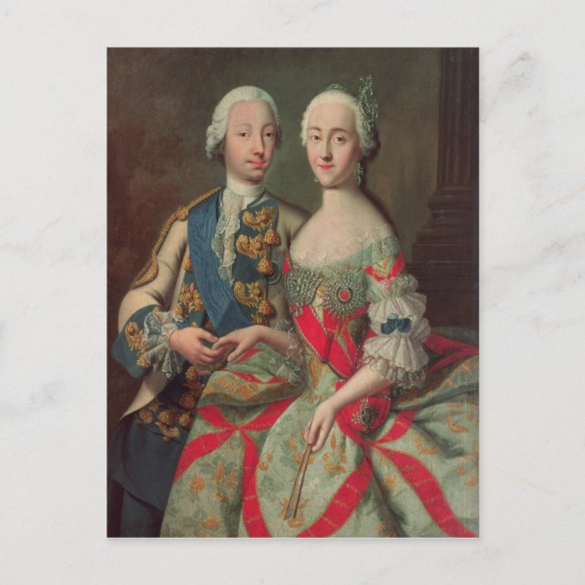 Postal María Carolina de Austria (Anverso)