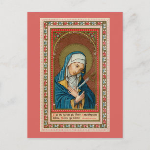 Postal María como Mater Dolorosa (Madre de los Dolores) (
