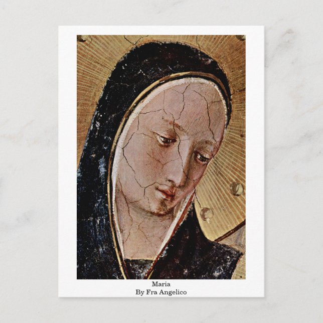 Postal Maria De Fra Angelico (Anverso)