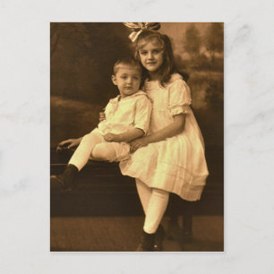 Postal Maria Elizabeth y Stephen Stanley SECHRIST, 1918