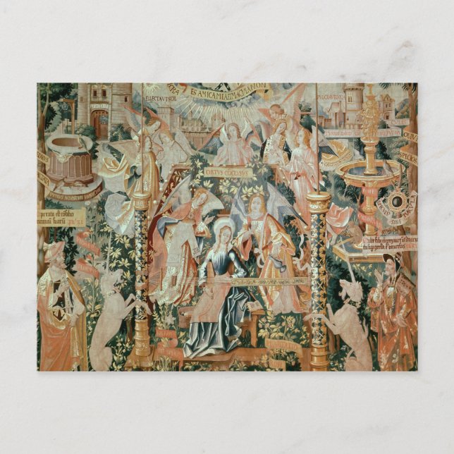 Postal María en el templo, escenas de la vida de los (Anverso)