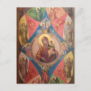 Postal María, Jesús y ángeles