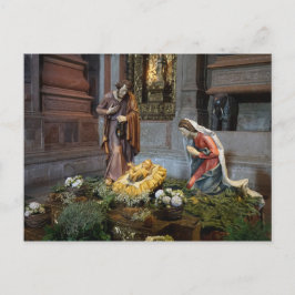 Postal María, Jesús y San José en los Jerónimos