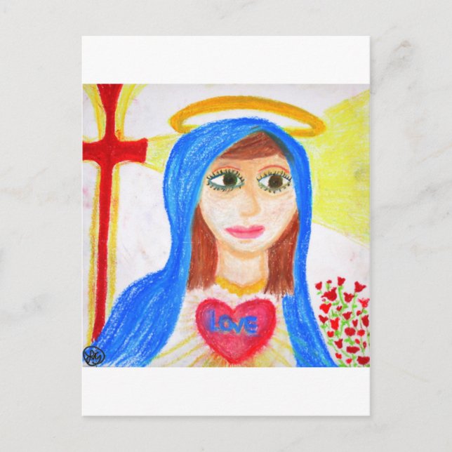 Postal María, Madre de Amor (Anverso)