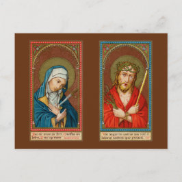 Postal María, Mater Dolorosa y Jesús, Ecce Homo