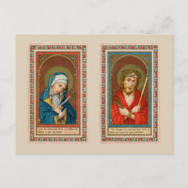 Postal María, Mater Dolorosa y Jesús, Ecce Homo