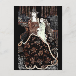 Postal María sujetando al niño Jesús