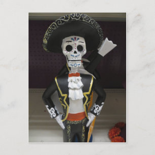 Postal Mariachi Skeleton
