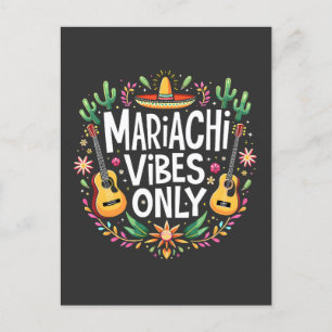 Postal Mariachi solo vibra a los amantes de la música sax