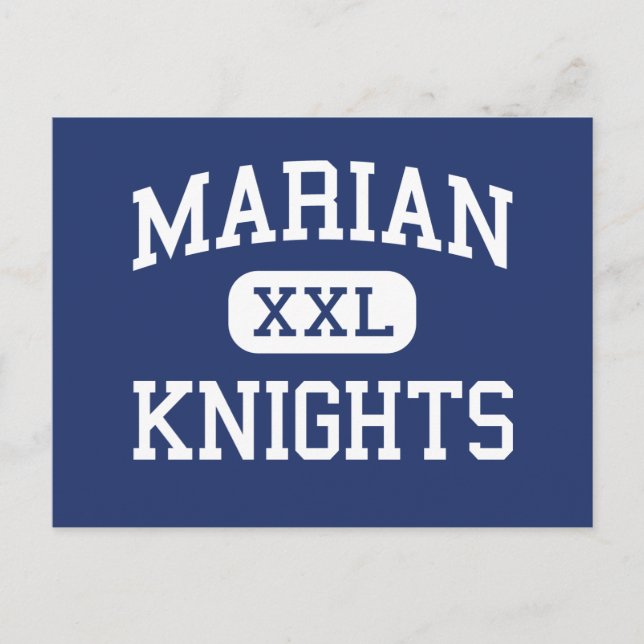 Postal Marian - Caballeros - Escuela Secundaria - Mishawa (Anverso)