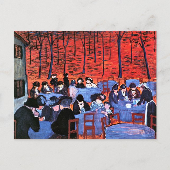 Postal Marianne von Werefkin - Beer Garden (Anverso)