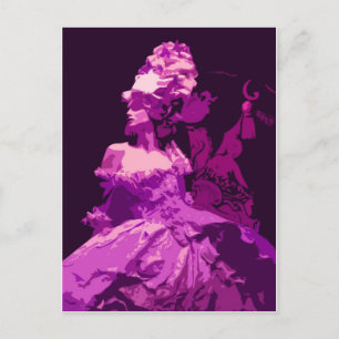 Postal Marie Antionette - púrpura
