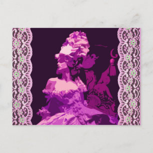 Postal Marie Antionette - púrpura