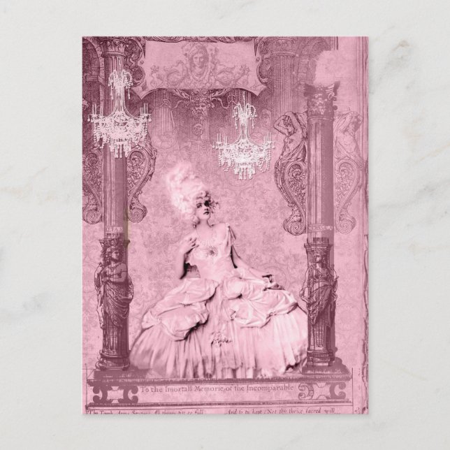 Postal Marie Antoinette Immortal Memoried Personalizado (Anverso)