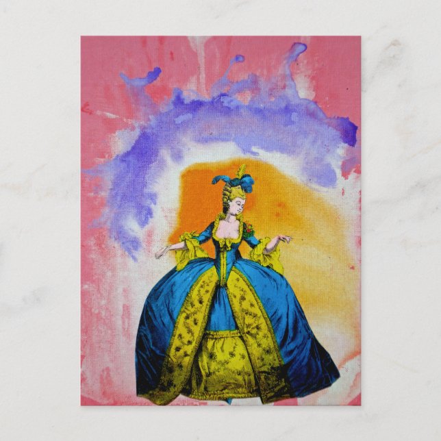 Postal Marie Antoinette por Michael Moffa (Anverso)