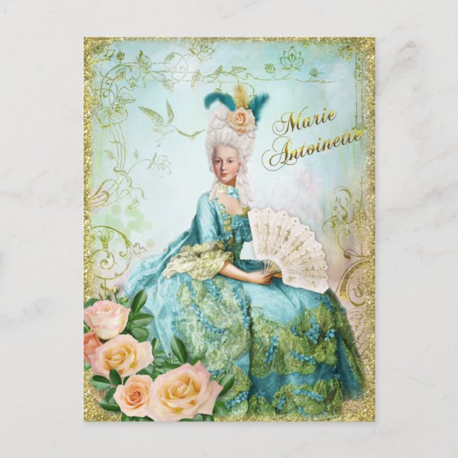 Postal Marie Antoinette Portrait Postcard Emerald Garden (Anverso)