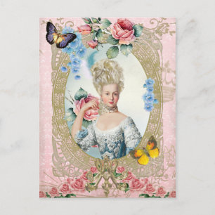Postal Marie Antoinette Portrait Postcard Versailles