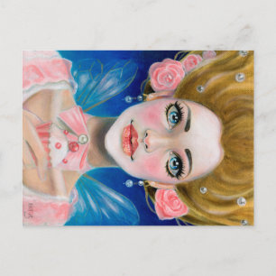 Postal Marie Antoinette ¡Que coman pastel! En rosa...