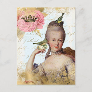 Postal Marie Antoinette shabby