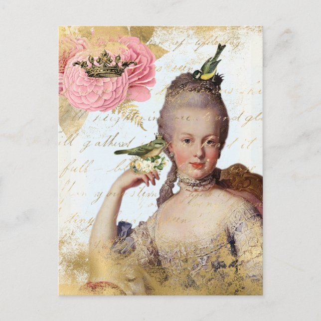 Postal Marie Antoinette shabby (Anverso)
