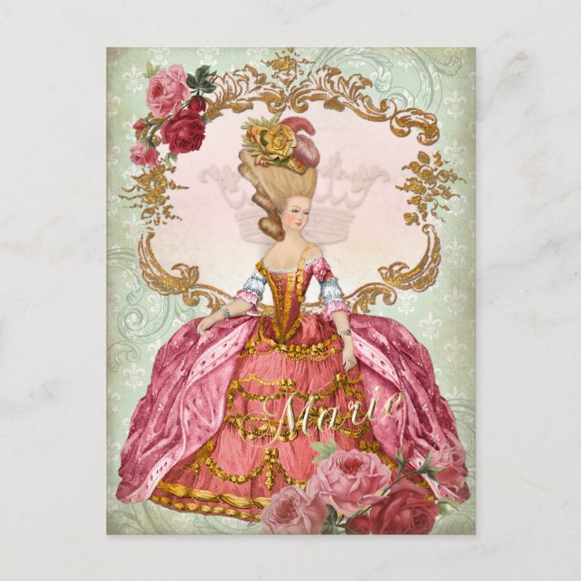Postal Marie Antoinette Verseilles (Anverso)