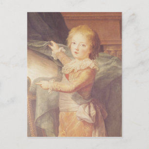 Postal Marie-Antoinette y sus hijos