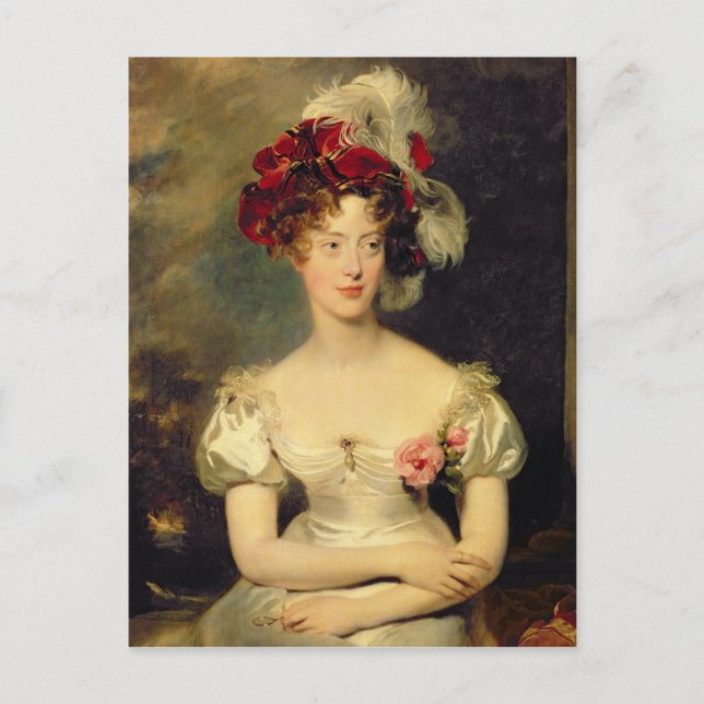Postal Marie-Caroline de Bourbon Duchesse de Berry (Anverso)