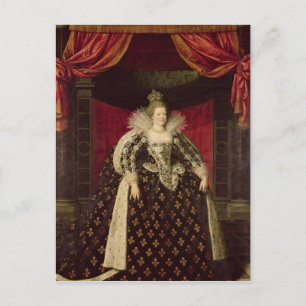 Postal Marie de Medici en Coronation Robes, c.1610