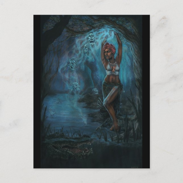 Postal Marie Laveau (Anverso)