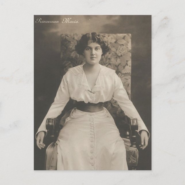 Postal Marie Pavlovna, Gran Duquesa de Rusia #040 (Anverso)