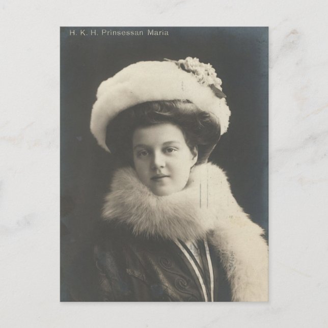 Postal Marie Pavlovna, Gran Duquesa de Rusia #044 (Anverso)