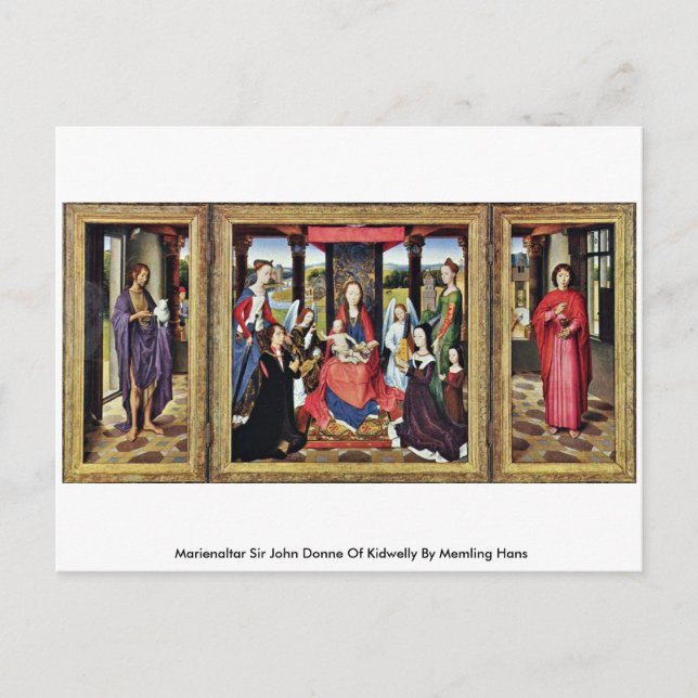 Postal Marienaltar Sir John Donne De Kidwelly (Anverso)