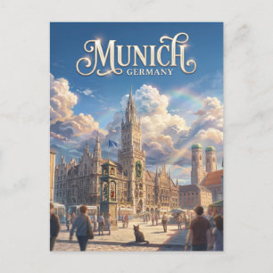 Postal Marienplatz, Múnich Alemania