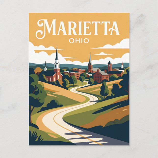 Postal Marietta EE. UU. (Anverso)
