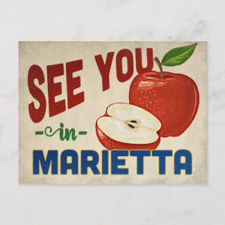 Postal Marietta Georgia Apple - Viajes de época