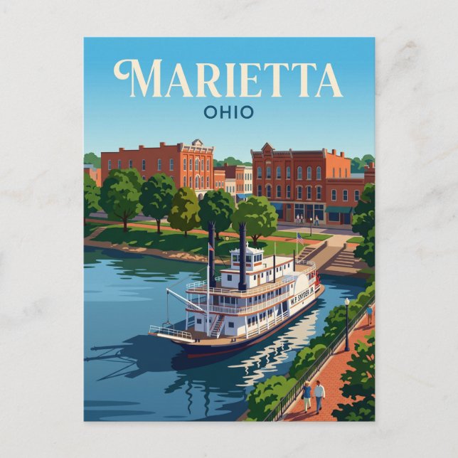Postal Marietta Ohio (Anverso)